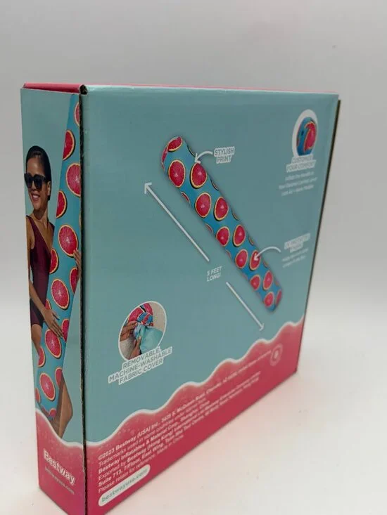 Bestway H2O Go Splashin’ Style Grapefruit Fabric Noodle Pool Float 5 Ft NIB - Picture 2 of 5